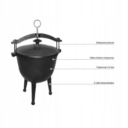 Activa ketaus medžioklinis katilas 4-5 litrai