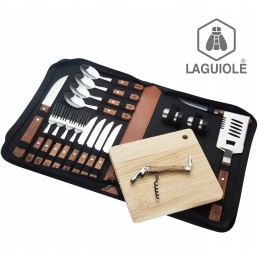 Pikniko kepsninių stalo įrankių rinkinys 4 žmonėms laguiole