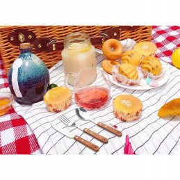 Pikniko kepsninių stalo įrankių rinkinys 4 žmonėms laguiole