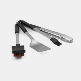 Baron broil king kepsnių rinkinys, šepetys, mentelė, žnyplės, šepetys