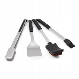 Baron broil king kepsnių rinkinys, šepetys, mentelė, žnyplės, šepetys