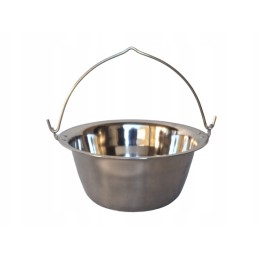 Tvirtas inox pakabinamas puodas, komplektas, 14l, dangtis