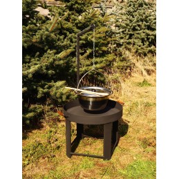 Tvirtas inox pakabinamas puodas, komplektas, 14l, dangtis