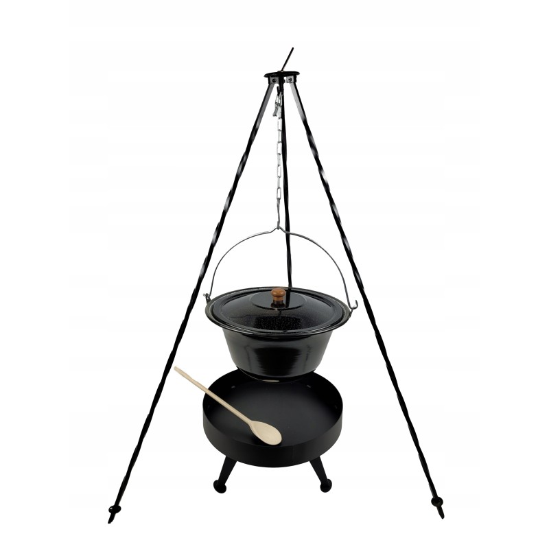 Emaliuotas katilas 13 litrų su dangteliu