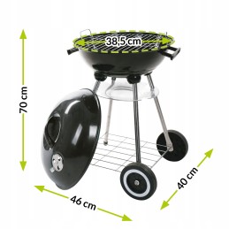 Apvalios grotelės, chromuotos grotelės, skersmuo 38, 5 cm