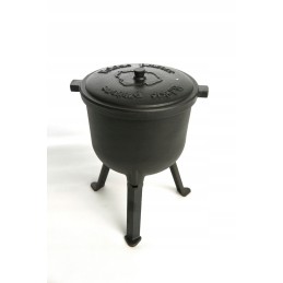 Puodas skrudintam medžiokliniam virduliui, ketaus, 8 litrai