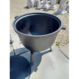 Puodas skrudintam medžiokliniam virduliui, ketaus, 8 litrai