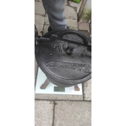 Puodas skrudintam medžiokliniam virduliui, ketaus, 8 litrai