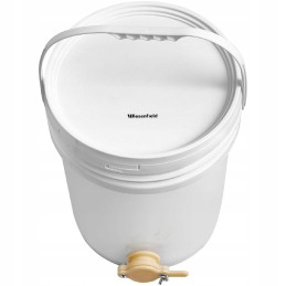Plastikinis medaus skaidrintuvas su vožtuvu, 20 l