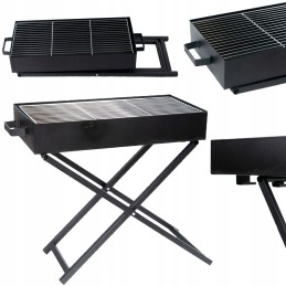 Sulankstoma, nešiojama, reguliuojama, turistinė anglis kepsninė