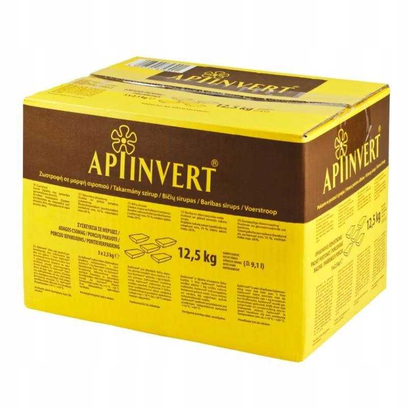 Apiinvert bičių maisto sirupas 2 5kg x 5 vnt