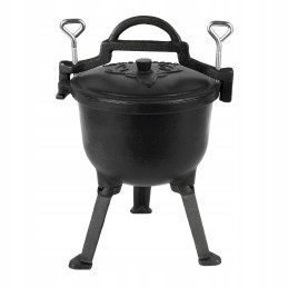 Emaliuotas ketaus puodas troškiniams, keptai mėsai, 8 litrai