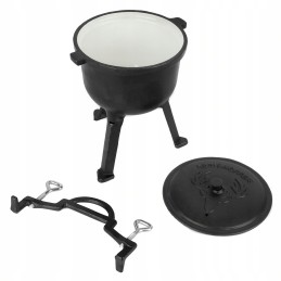 Emaliuotas ketaus puodas troškiniams, keptai mėsai, 8 litrai