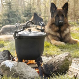 Emaliuotas ketaus puodas troškiniams, keptai mėsai, 8 litrai