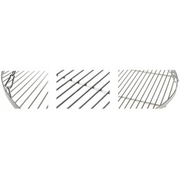 Nerūdijančio plieno grotelės 80 cm, apvalios, pakabinamos inox xxxl, 2 x sutvirtinimai