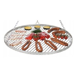 Nerūdijančio plieno grotelės 80 cm, apvalios, pakabinamos inox xxxl, 2 x sutvirtinimai