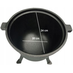 ⭐ Tvirtas ketaus katilas iš aukštos kokybės ketaus, skirtas šašlykams ar laužui ⭐