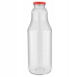 60 x vaisiais dekoruotas butelis 1000ml + dangtelio skersmuo 43