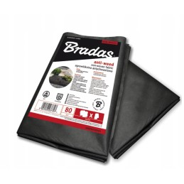 Juoda agrotekstilė 80 piktžolėms 1,6x5m Bradas