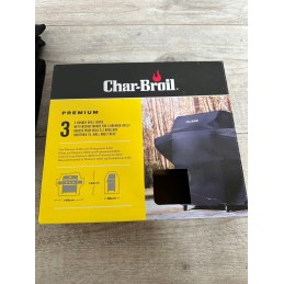 Char-broil 140 004 - aukščiausios kokybės 3 degiklių dujinio grilio grilio dangtis, juodas.