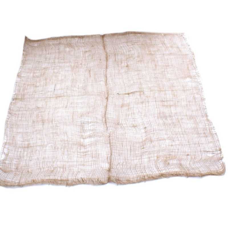 Džiuto šalikas, audinys 105g/m2, džiutas 100x100cm