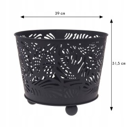 Metalinis žydros spalvos ugnies dubuo, 1 modelis