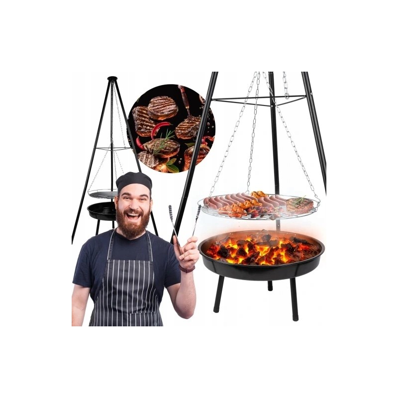 ⭐⭐Trikojinis židinys, pakabinama kepsninė, didelis 49cm židinys⭐⭐