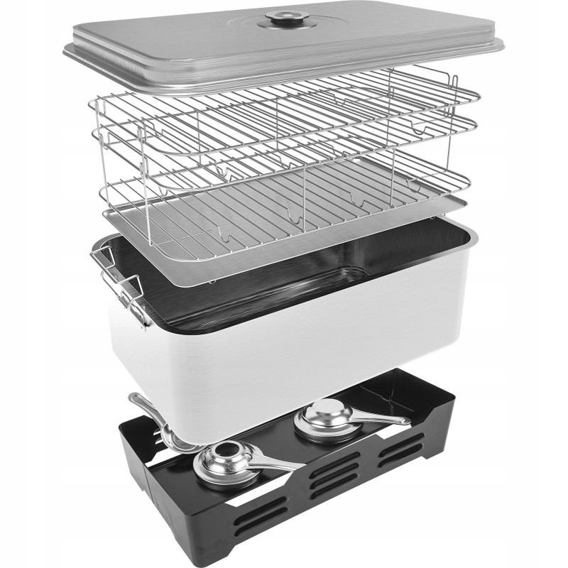 Didelė šeimyninė balkoninė rūkykla su termometru