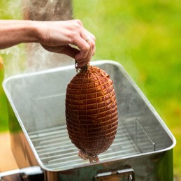 Didelė šeimyninė balkoninė rūkykla su termometru