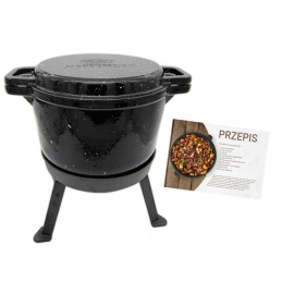 Ketaus katilas, emaliuotas, marmurinis - 3in1, 8 l