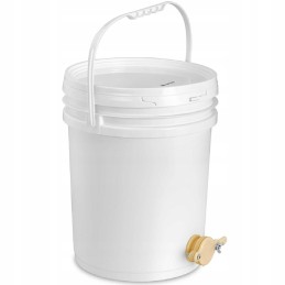 Plastikinis medaus skaidrintuvas su vožtuvu, 20 l
