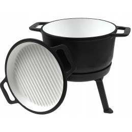 Emaliuotas ketaus medžioklinis virdulys, 10 litrų, Rossner Austria