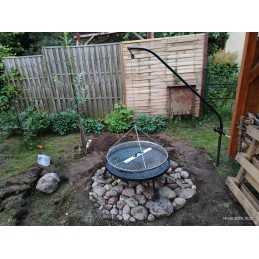 Nikeliuotos grotelės, skersmuo 80, plius ritė