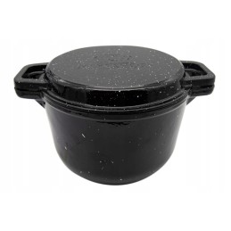 Ketaus katilas, emaliuotas, marmurinis - 3in1, 8 l