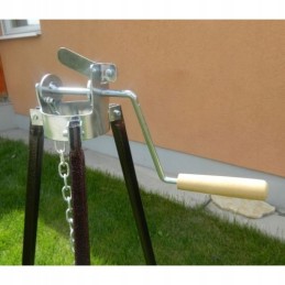 Originalus vengriškas emaliuotas katilas 8l + stovas 180cm + dangtelis