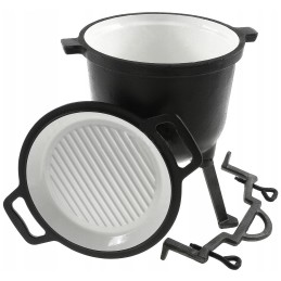 Emaliuotas ketaus puodas Rossner 2in1 8 l (mk204)