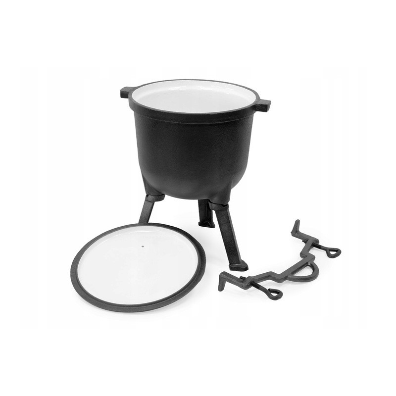 Emaliuotas ketaus katilas, stovimas, 8l