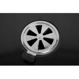 Anglies grilis su dangteliu ir reguliuojamomis grotelėmis