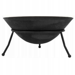 Sodo židinys anglims, malkoms, ketaus grilis, 60 cm, juodas