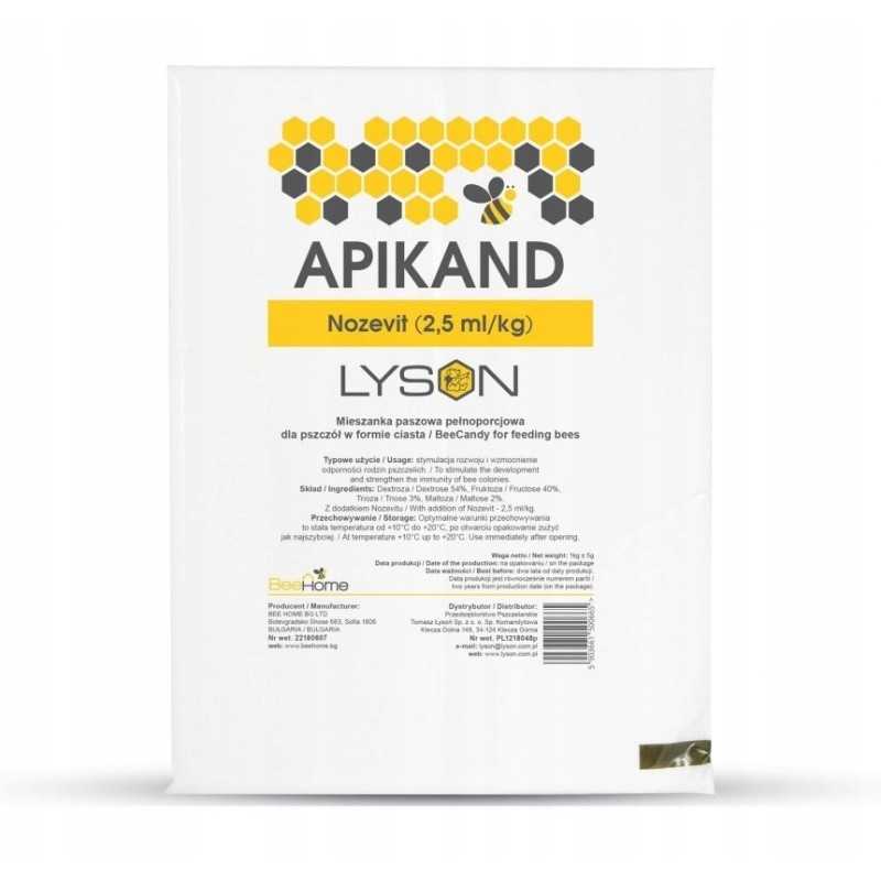 Apikand bičių maisto pyragas su nozevit 20x1kg