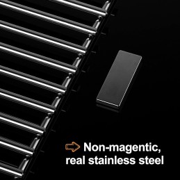 Nerūdijančio plieno grotelės 49 5 cm 2 vnt