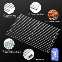 Nerūdijančio plieno grotelės 49 5 cm 2 vnt