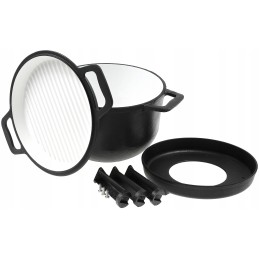 Emaliuotas ketaus medžioklinis virdulys, 10 litrų, Rossner Austria