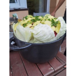 Emaliuotas ketaus medžioklinis virdulys, 10 litrų, Rossner Austria