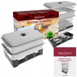 Balkoninė rūkykla XL su reguliuojama rusvos talpa