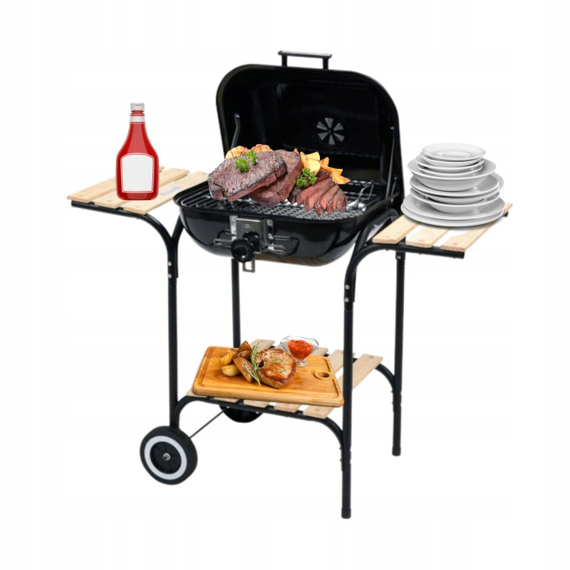 Lund anglies kepsninė su dangteliu, 45 cm grotelėmis