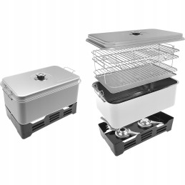 Balkoninė rūkykla XXL, 3 horizontalios grotos, šeimos dydis