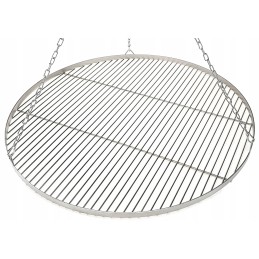 Nerūdijančio plieno grotelės 80 cm, apvalios, trikojo grotelių, laužavietės, aukštos kokybės