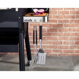 Rinkinys su žnyplėmis ir tikslia kepimo mentele