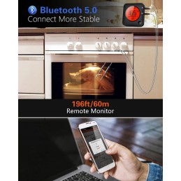 Kepimo termometras su zondu, skaitmeninis momentinio skaitymo ekranas